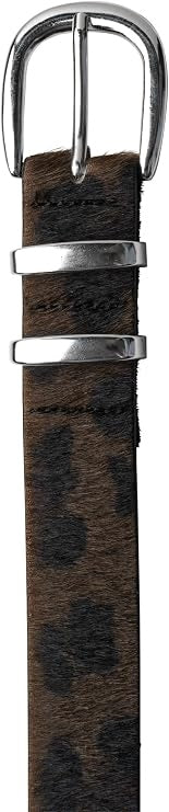 OP_Leo Fur Leather Belt – Auburn Brown 