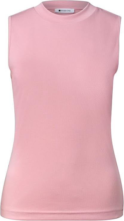 silk look rib turtle neck top – Vintage Blush 