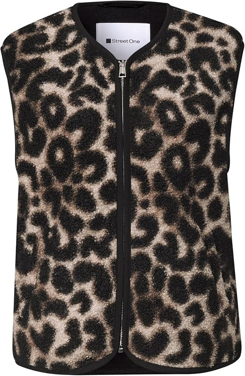 Short Teddy Vest w. Leo AOP