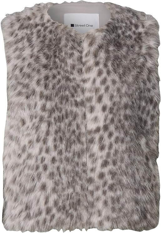 Fake Fur Vest w. AOP