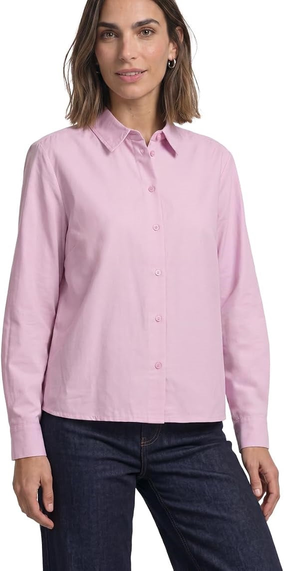 Oxford shirtcollar blouse w ba – Vintage Blush 