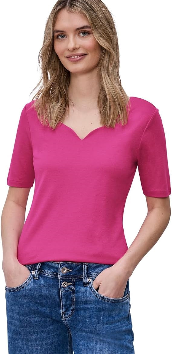 Style heart neck Ada 1/2 sleev – Warm Blush 