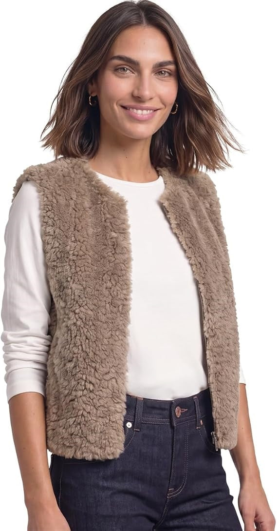 Short Fake Fur Vest