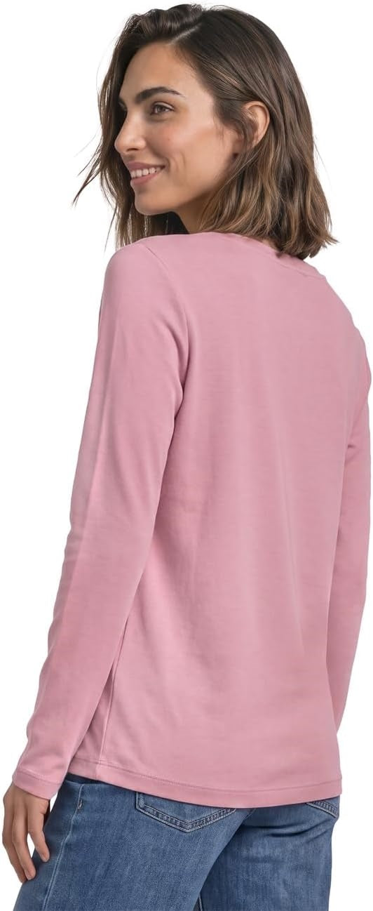 basic u-boat neck shirt – Vintage Blush 
