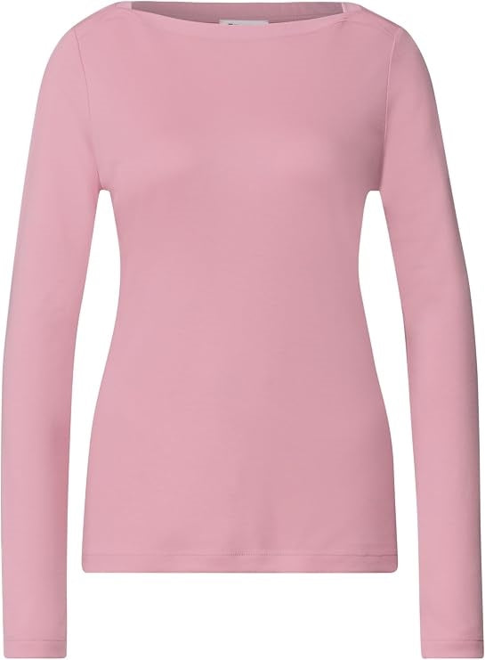 basic u-boat neck shirt – Vintage Blush 