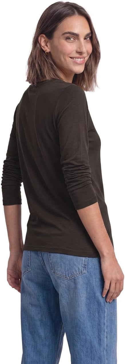 basic u-boat neck shirt – Black Coffee 