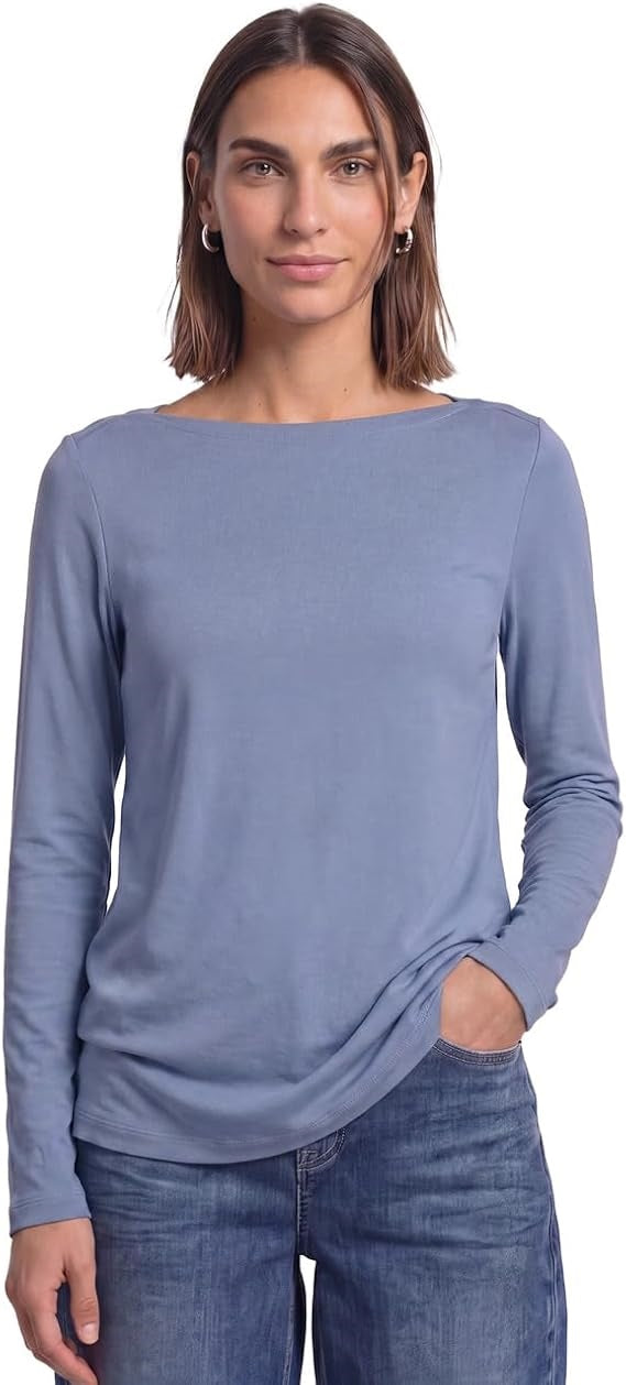 basic u-boat neck shirt – Northem Blue 