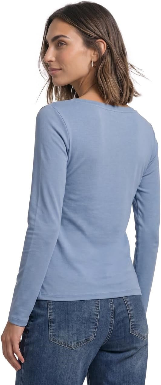 basic u-boat neck shirt – Northem Blue 