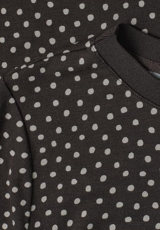 LTD QR printed shirt w.rib col