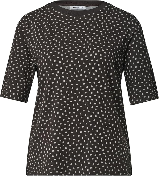 LTD QR printed shirt w.rib col