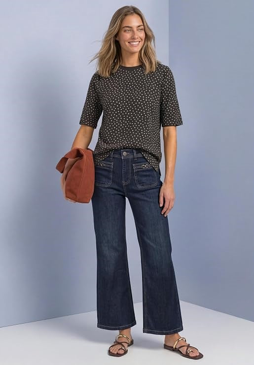 LTD QR printed shirt w.rib col – Black Coffee 