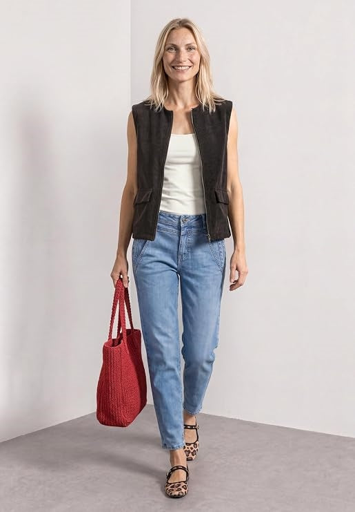LTD QR cord look vest – Black Coffee 