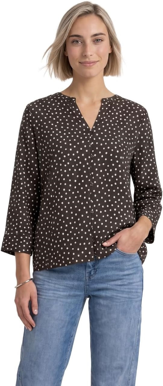 LTD QR Splitneck blouse w butt