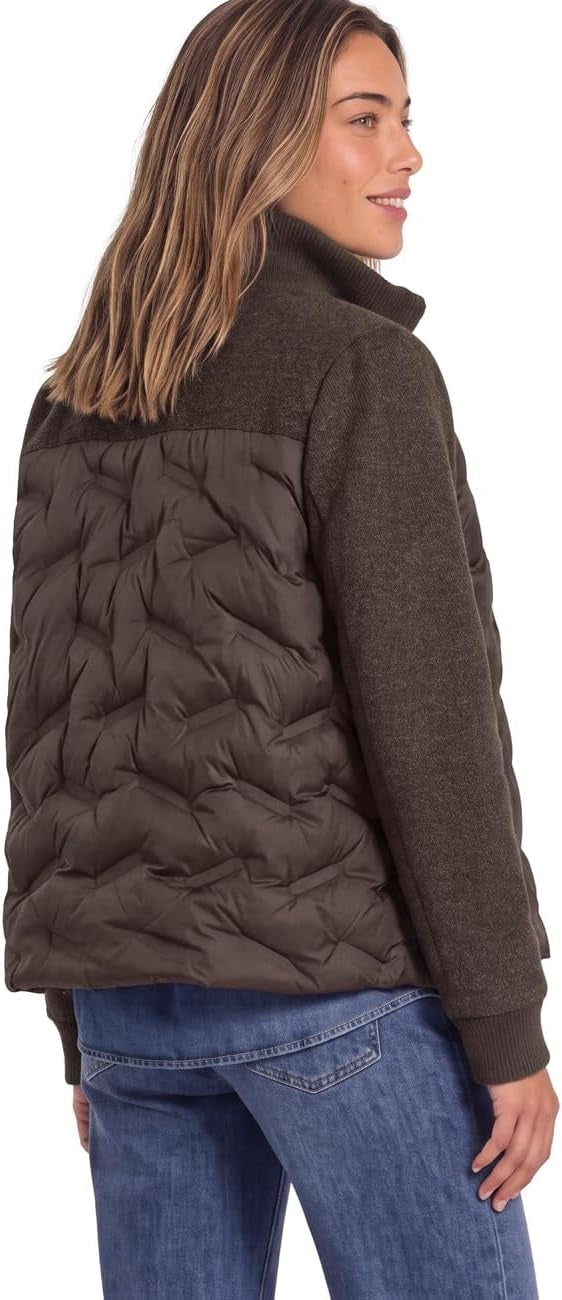 LTD QR Short Mat Mix Wool Jkt – Auburn Brown 