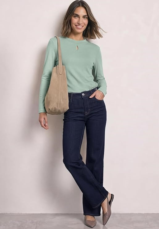 turtle neck shirt w.slit detai – Allgemeines Produktbild 