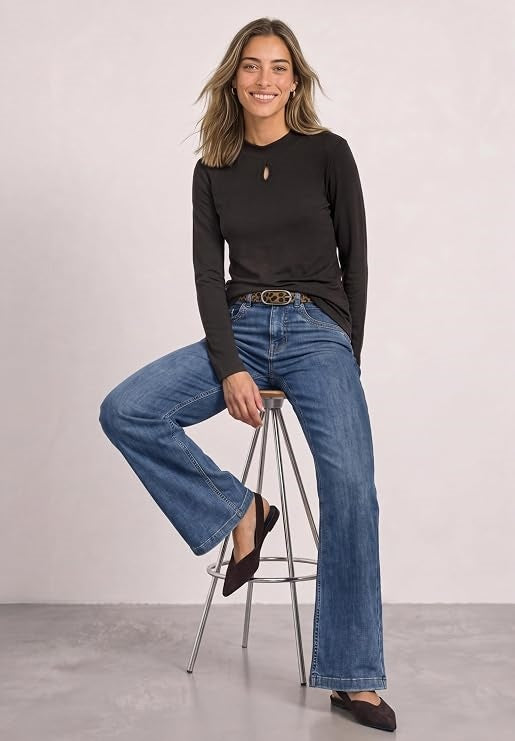 turtle neck shirt w.slit detai – Black Coffee 