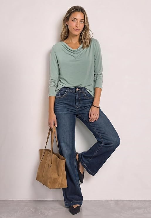 silk look waterfall shirt – Allgemeines Produktbild 