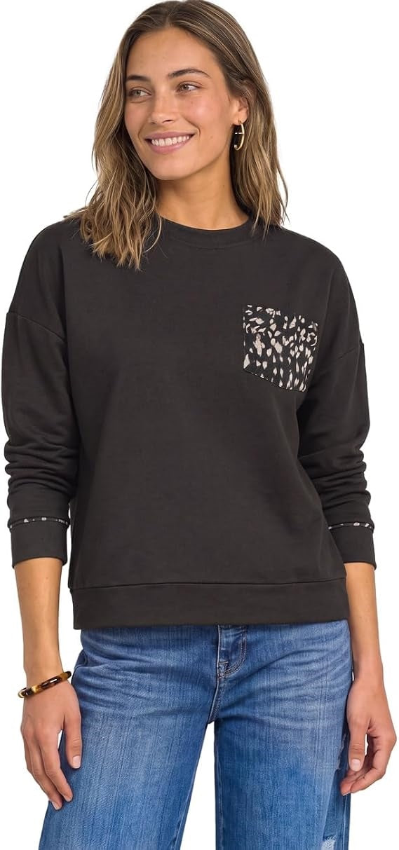 shirt w.printed pocket – Black Coffee 