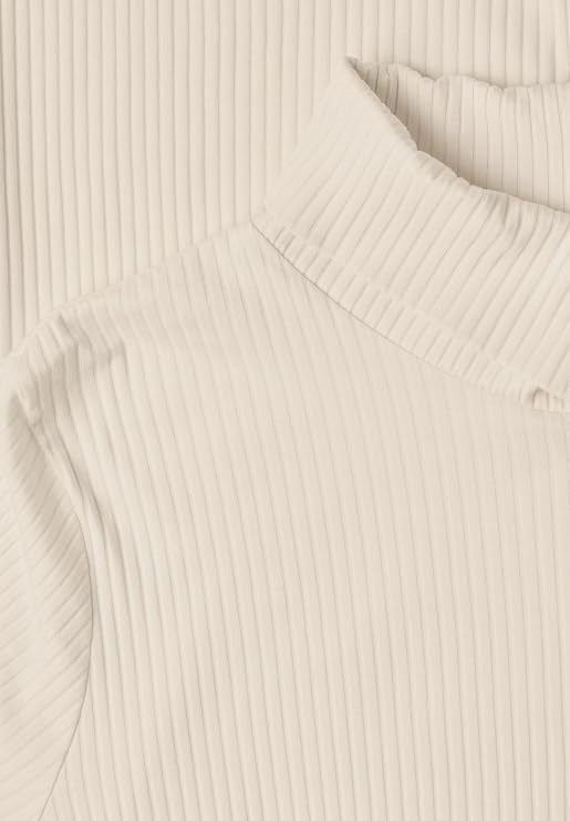 basic big rib roll neck shirt – Allgemeines Produktbild 
