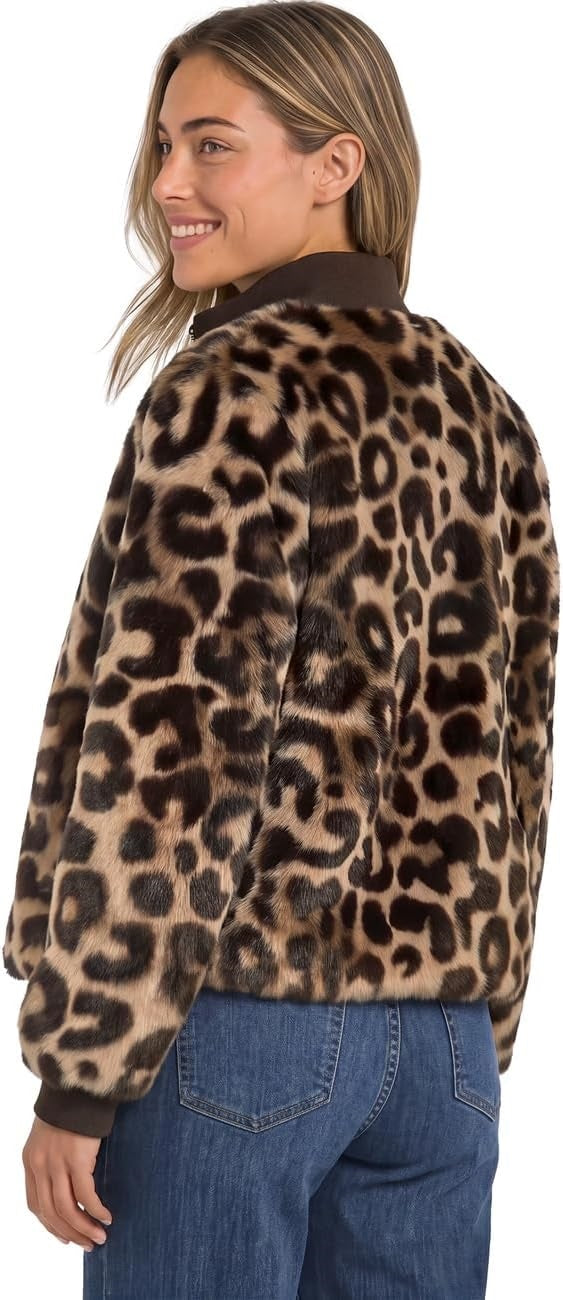 LTD QR Fake Fur Bomber Jkt w.