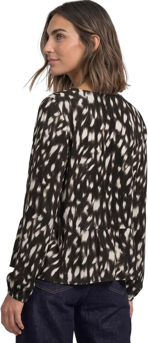 LTD QR Tunicblouse w peplum AO – Black 
