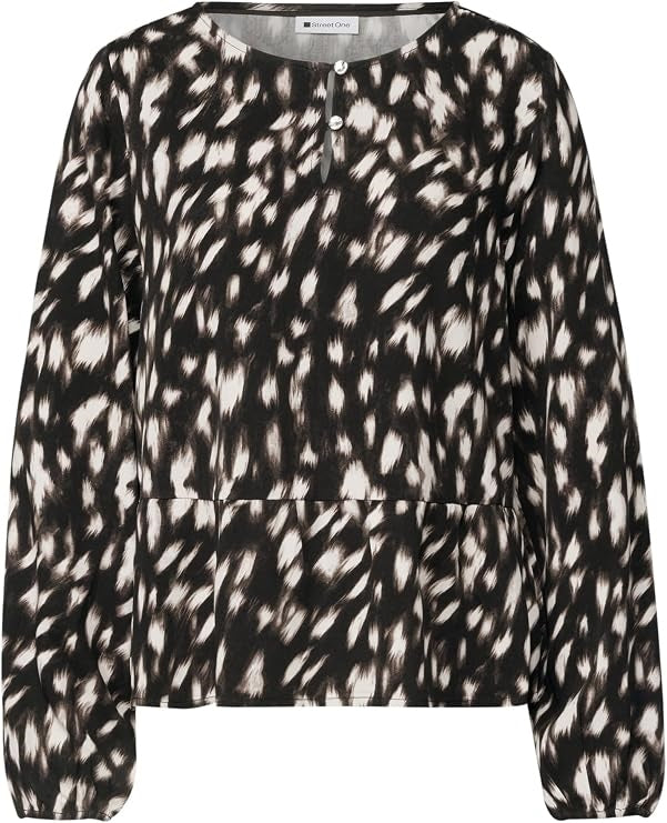 LTD QR Tunicblouse w peplum AO – Black 