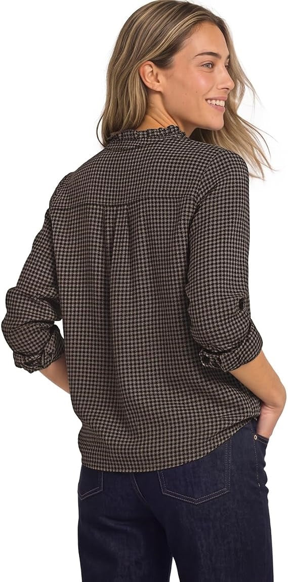 Tunic blouse w ruffle details