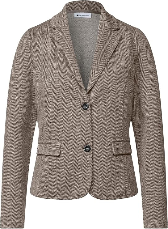 QR Dessin Basic Blazer – Saddle Brown 