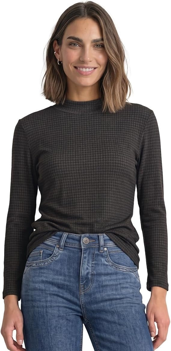 LTD QR printed basic turtle ne – Black Coffee 