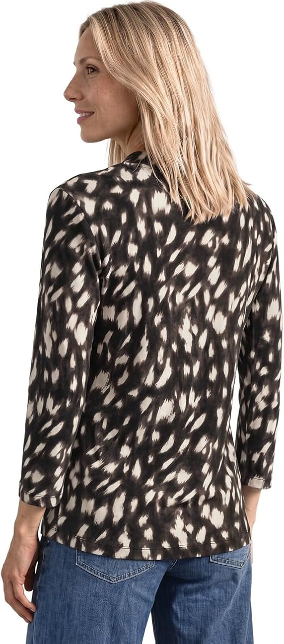 LTD QR printed basic turtle ne – Black 