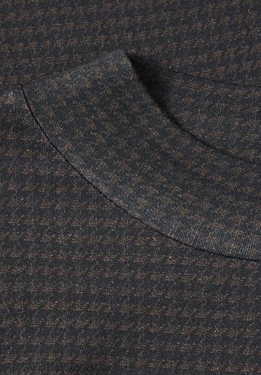 LTD QR printed basic turtle ne – Black Coffee 
