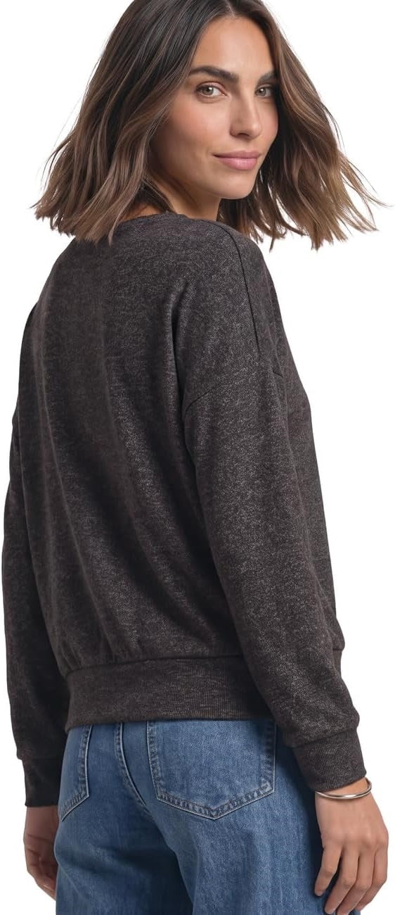 LTD QR soft shirt w.bottom cuf – Black Coffee Melange 