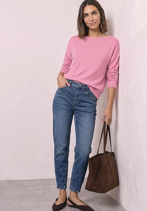LTD QR soft shirt w.bottom cuf – Warm Blush Melange 