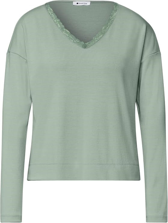 LTD QR soft shirt w.lace colla