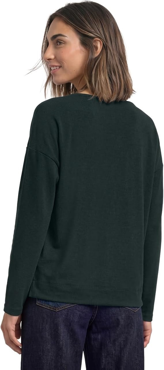 LTD QR soft shirt w.lace colla – Stormy Green 