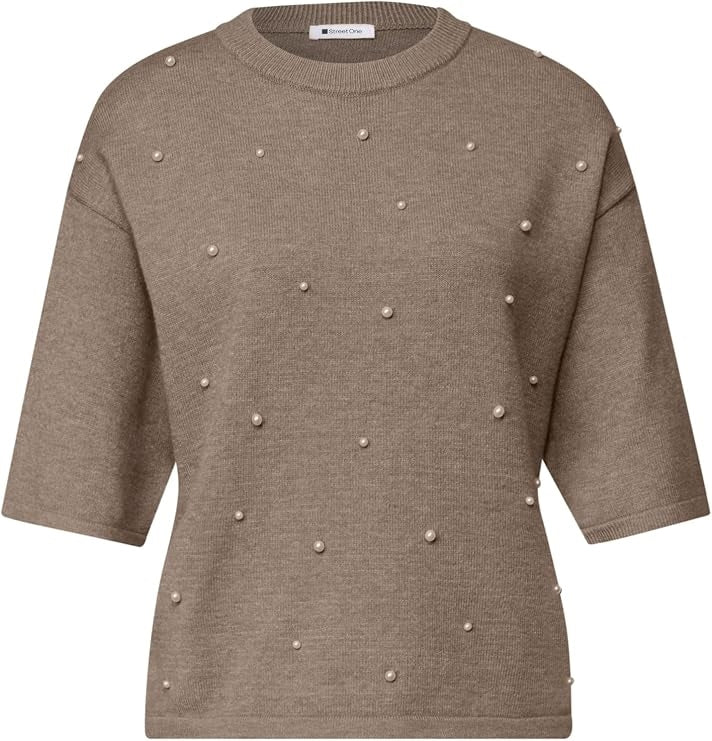 LTD_QR_3/4 sleeve sweater_bead