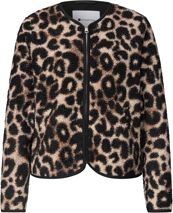 LTD QR Short Teddy Jkt w. AOP