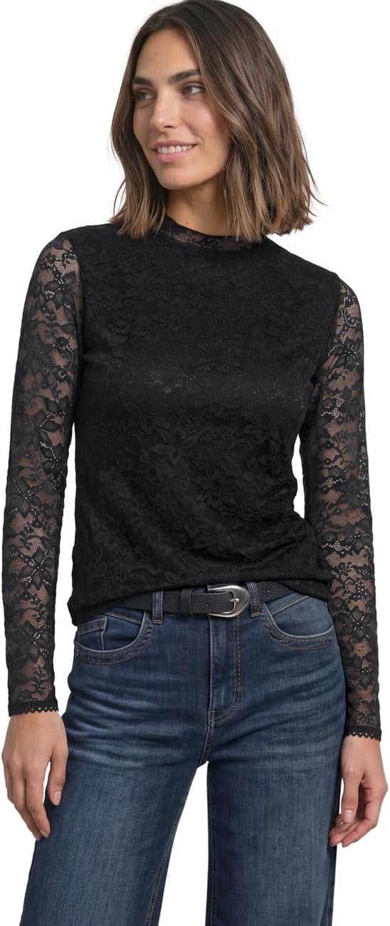 LTD QR lace turtle neck shirt – Allgemeines Produktbild 