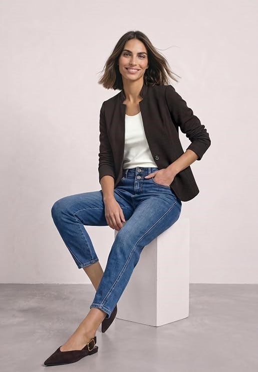 QR Structured Jersey Blazer