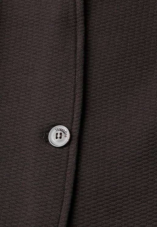 QR Structured Jersey Blazer – Black Coffee 