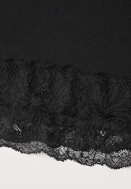 LTD QR basic shirt w.lace cuff – Black 