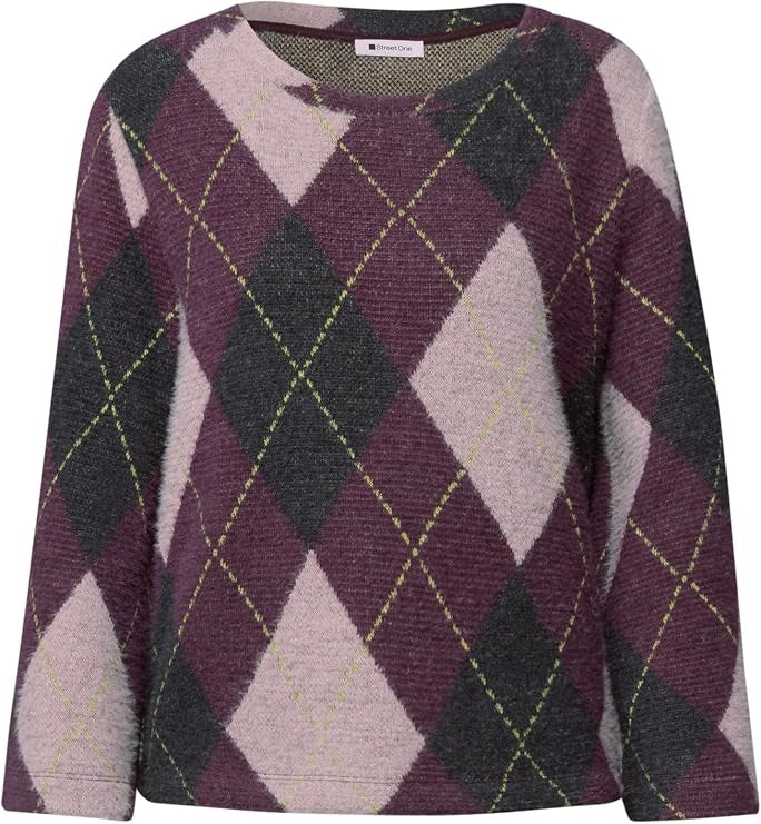 LTD QR modern fluffy dessin sh – Berry Plum 