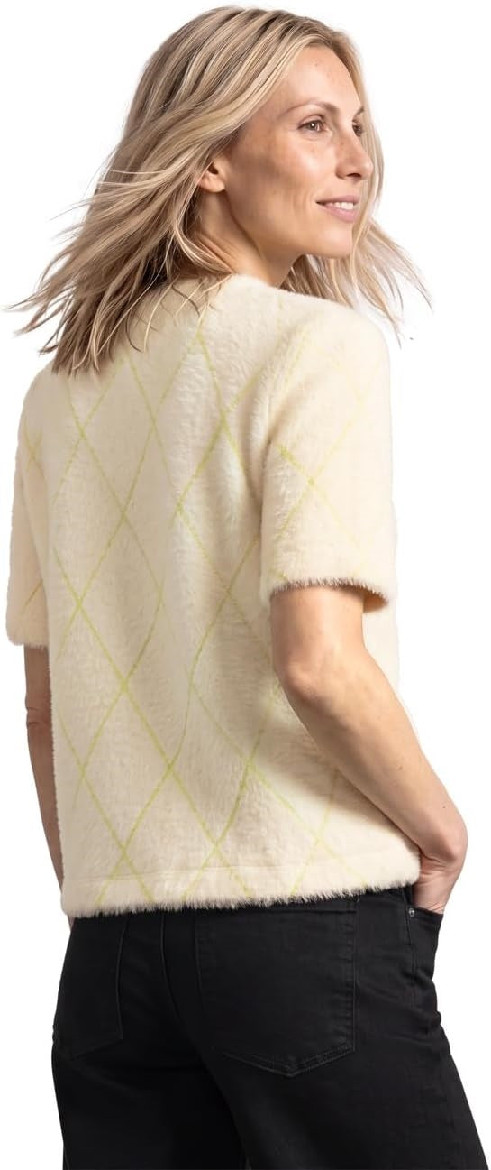 LTD QR fluffy shirt w.big dess – Pure Beige 