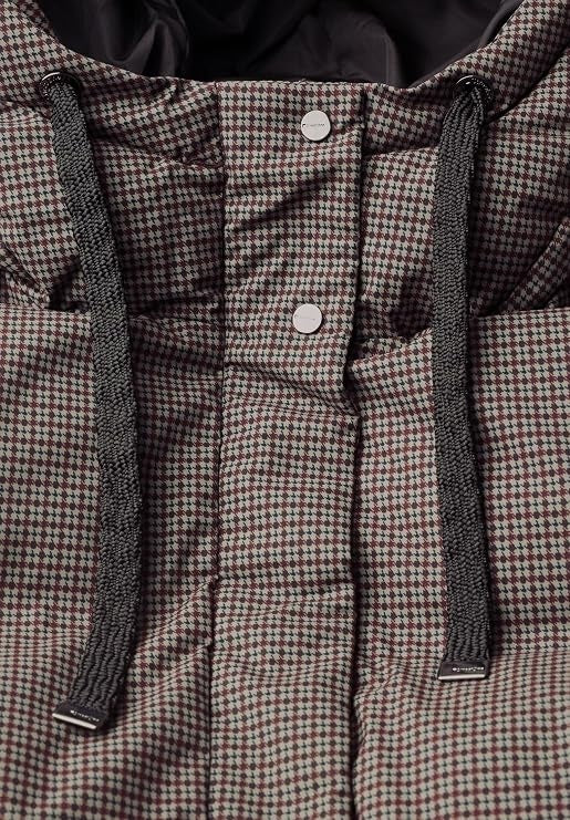 LTD QR Long Padded Jkt w. AOP