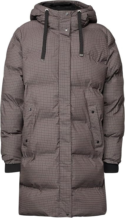 LTD QR Long Padded Jkt w. AOP