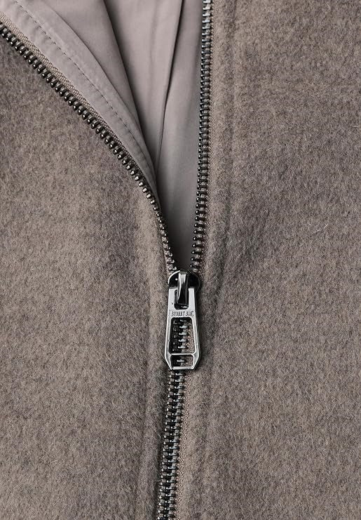 LTD QR Wool Coat w. Knitted St