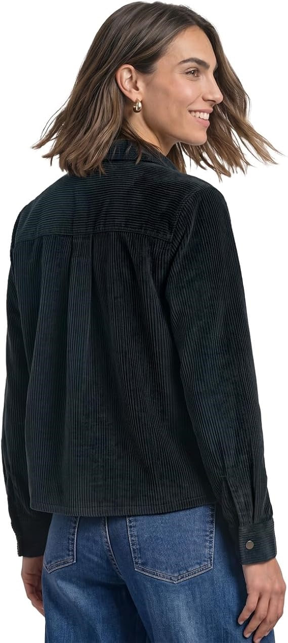 LTD QR Courduroy mix shirtcoll