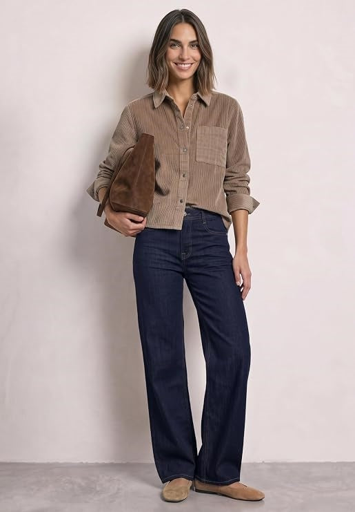 LTD QR Courduroy mix shirtcoll – Sanded Amber 