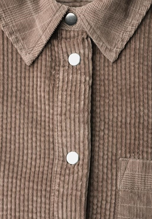 LTD QR Courduroy mix shirtcoll – Sanded Amber 