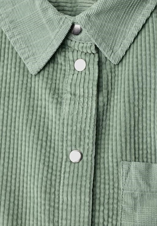 LTD QR Courduroy mix shirtcoll – Eucalyptus Green 
